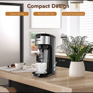 Black Single-Serve Coffee and Tea Maker